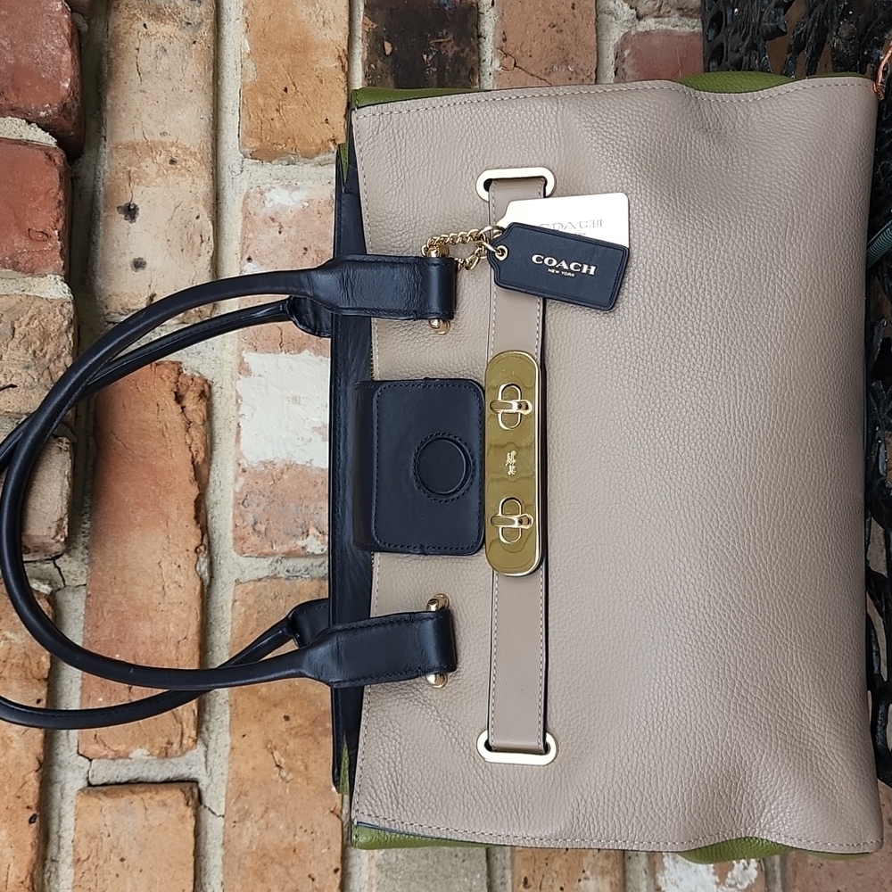 Coach Swagger Colorblock Caryall Shoulder Bag Tote